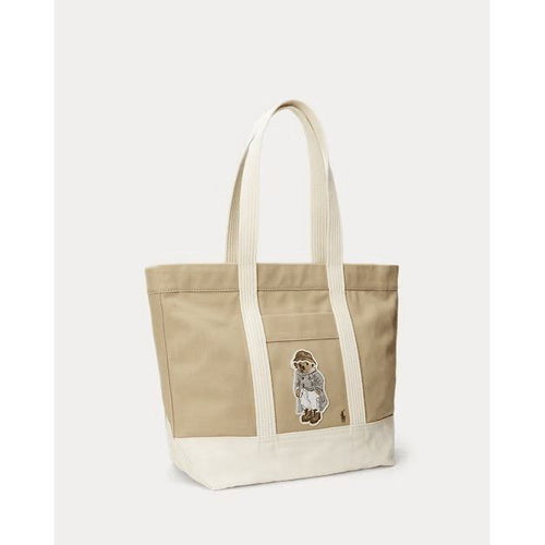 Load image into Gallery viewer, RALPH LAUREN Polo Bear Canvas Medium Tote
