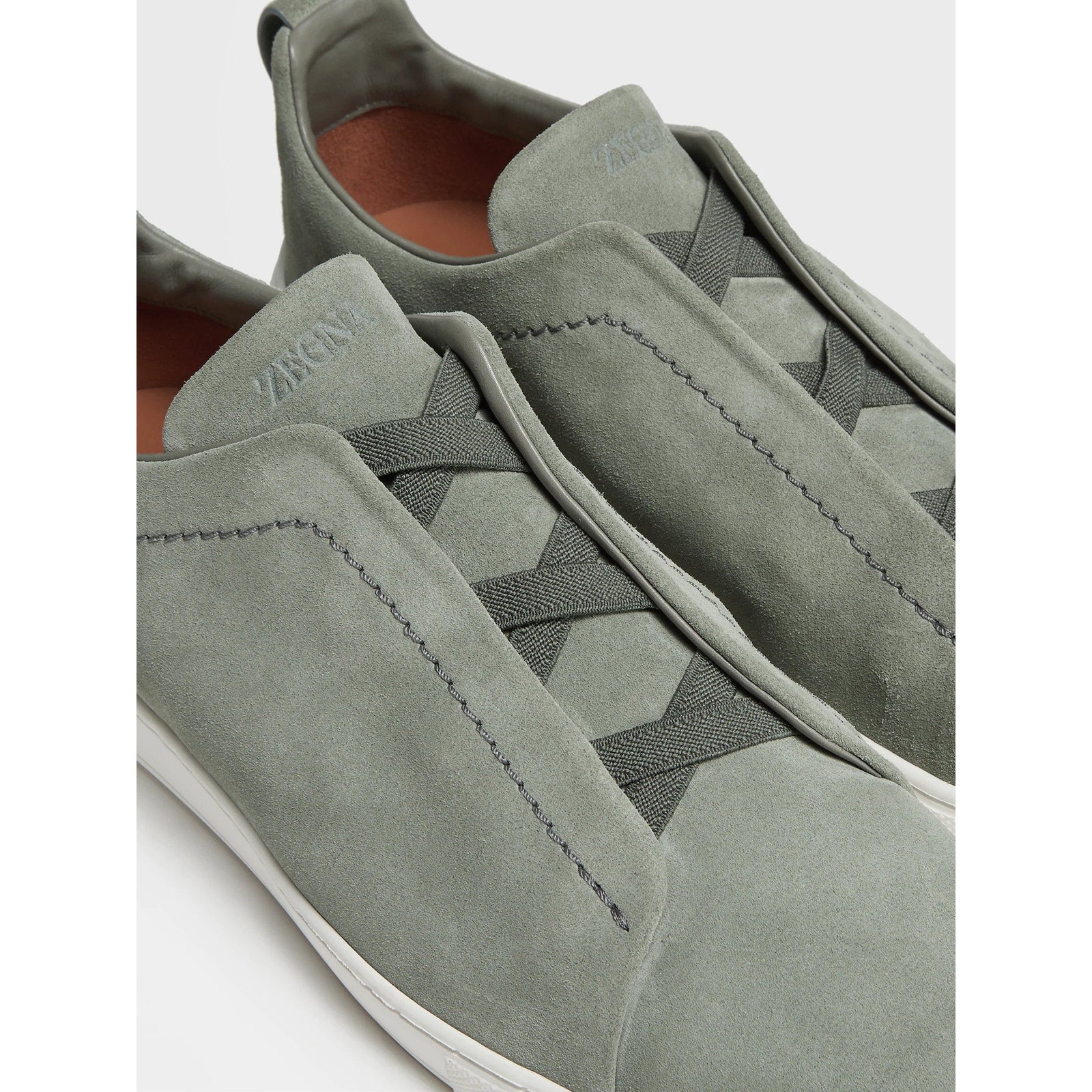 ZEGNA SUEDE TRIPLE STITCH™ LOW TOP SNEAKERS