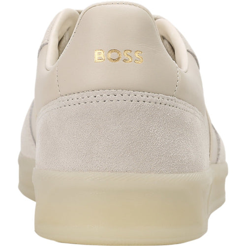 Load image into Gallery viewer, BOSS LEATHER-SUEDE TRAINERS WITH FOIL-PRINT BRANDING
