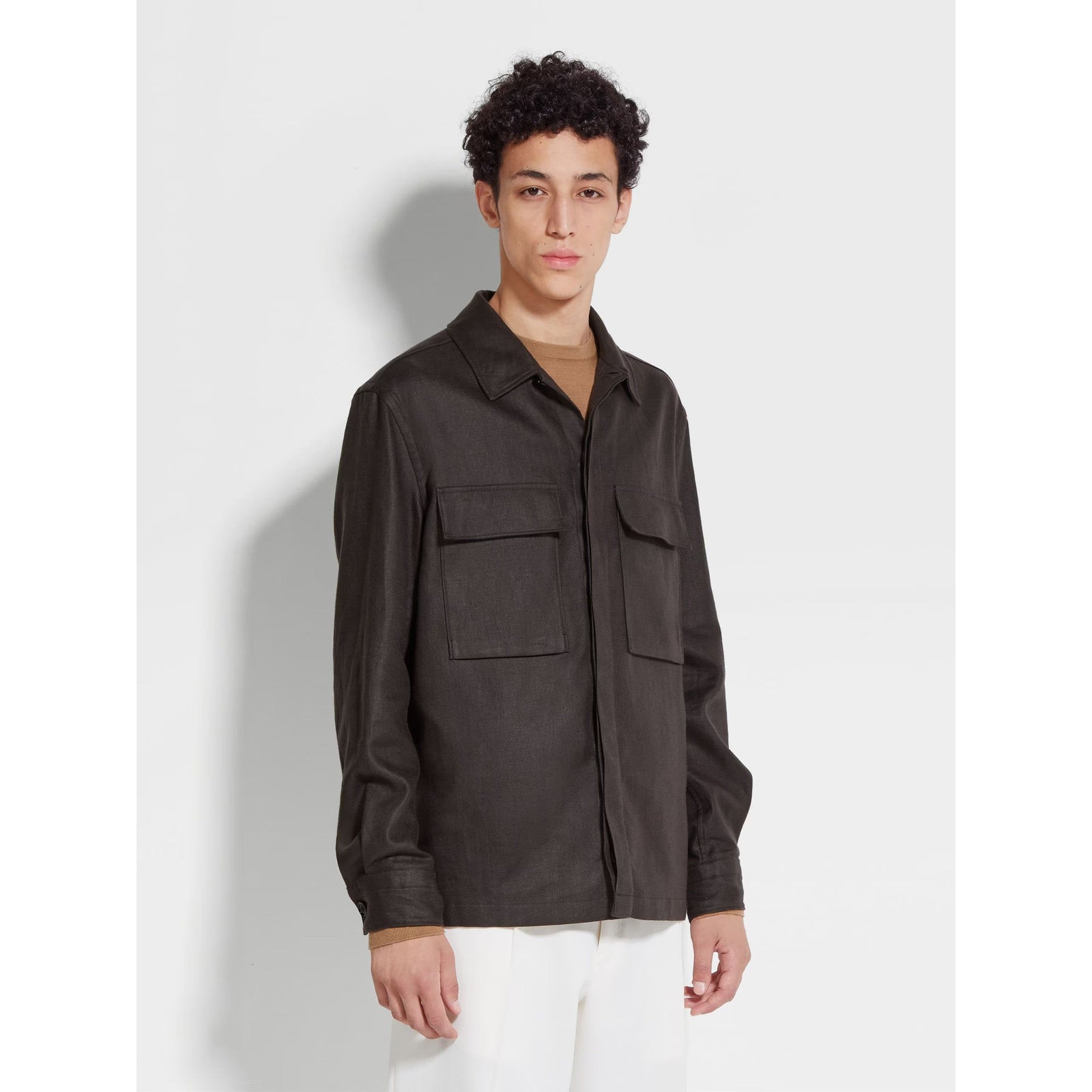 ZEGNA OASI LINO OVERSHIRT