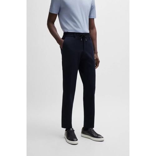 Load image into Gallery viewer, BOSS SLIM-FIT TROUSERS IN STRETCH JERSEY
