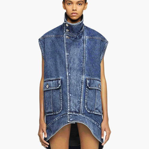 Load image into Gallery viewer, JW Anderson OVERSIZED SLEEVELESS HIGH NECK JACKET
