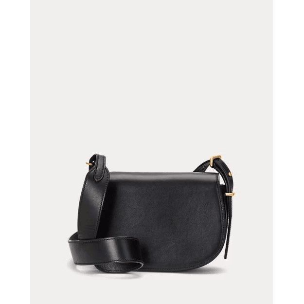 RALPH LAUREN Polo ID Calfskin Mini Saddle Bag