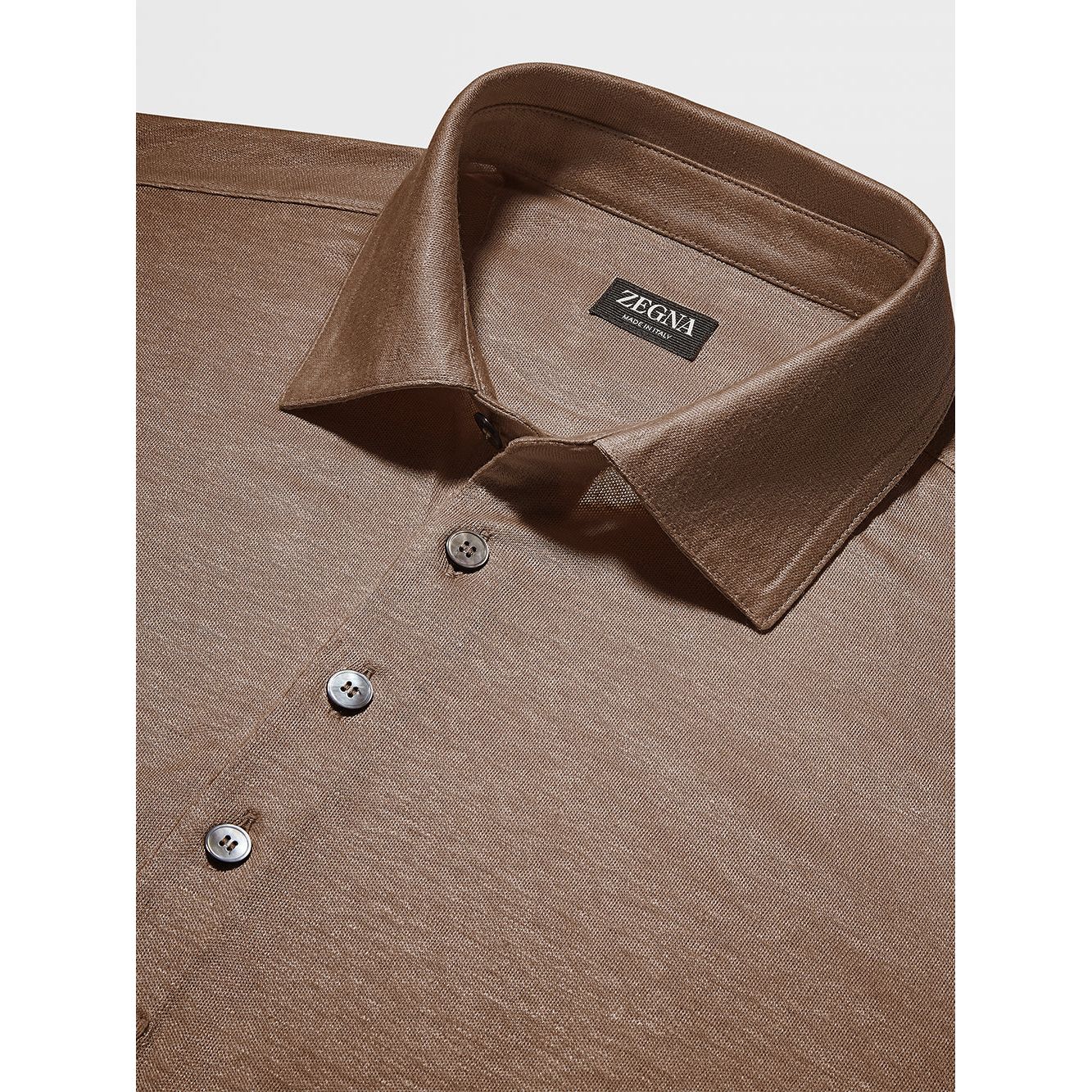 ZEGNA LINEN POLO SHIRT