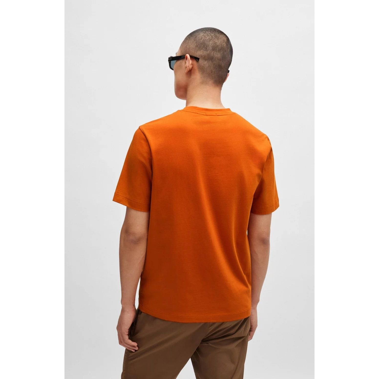 BOSS RELAXED-FIT T-SHIRT IN STRETCH COTTON WITH LOGO PRINT