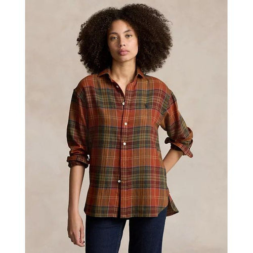 Load image into Gallery viewer, RALPH LAUREN Relaxed Fit Plaid Cotton-Blend Shirt
