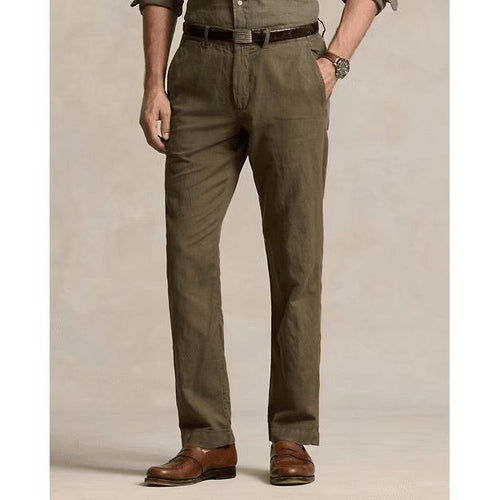 Load image into Gallery viewer, RALPH LAUREN Straight Fit Linen-Cotton Trouser
