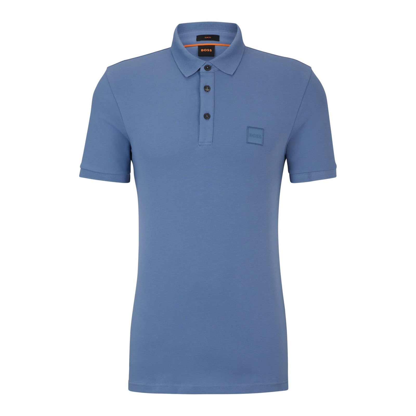 BOSS PALLAS COTTON POLO SHIRT WITH EMBROIDERED LOGO