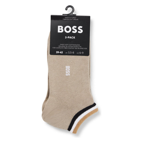 Load image into Gallery viewer, BOSS TWO-PACK OF ANKLE-LENGTH SOCKS WITH SIGNATURE STRIPES - Yooto
