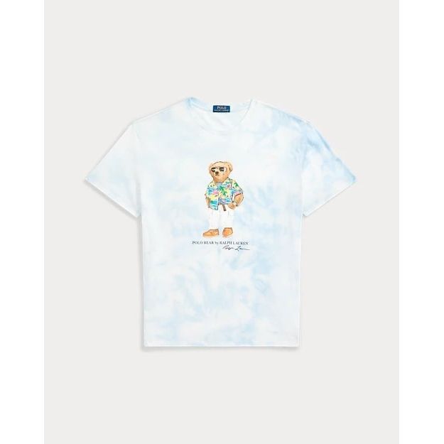 POLO RALPH LAUREN CLASSIC FIT POLO BEAR TIE-DYE T-SHIRT - Yooto