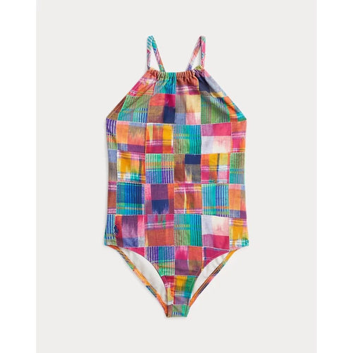 Load image into Gallery viewer, POLO RALPH LAUREN PATCHWORK PLAID ONE-PIECE SWIMSUIT - Yooto
