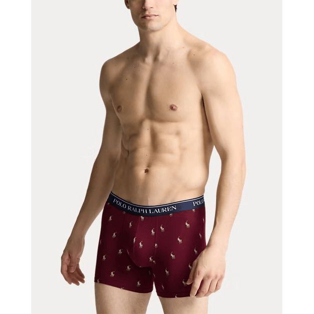 RALPH LAUREN Stretch Cotton Boxer Brief 3-Pack