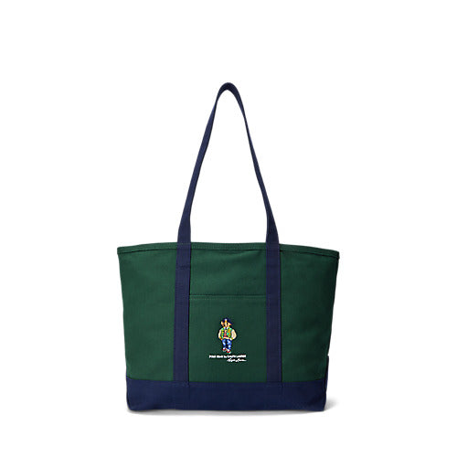 RALPH LAUREN Polo Bear Canvas Tote