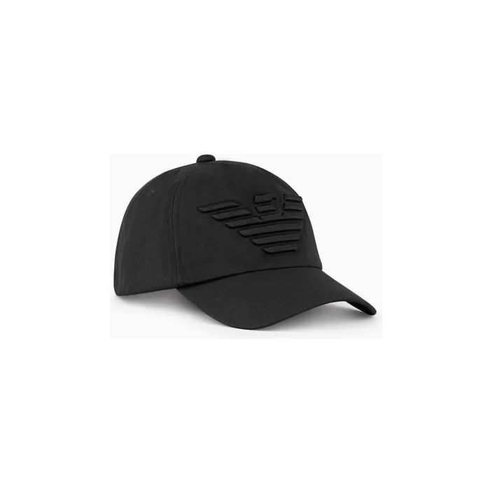 EMPORIO ARMANI BASEBALL CAP WITH EMBROIDERED OVERSIZED EAGLE