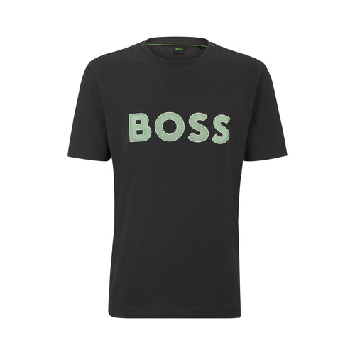 Load image into Gallery viewer, BOSS REGULAR FIT T-SHIRT IN COTTON JERSEY WITH MESH LOGO - Yooto
