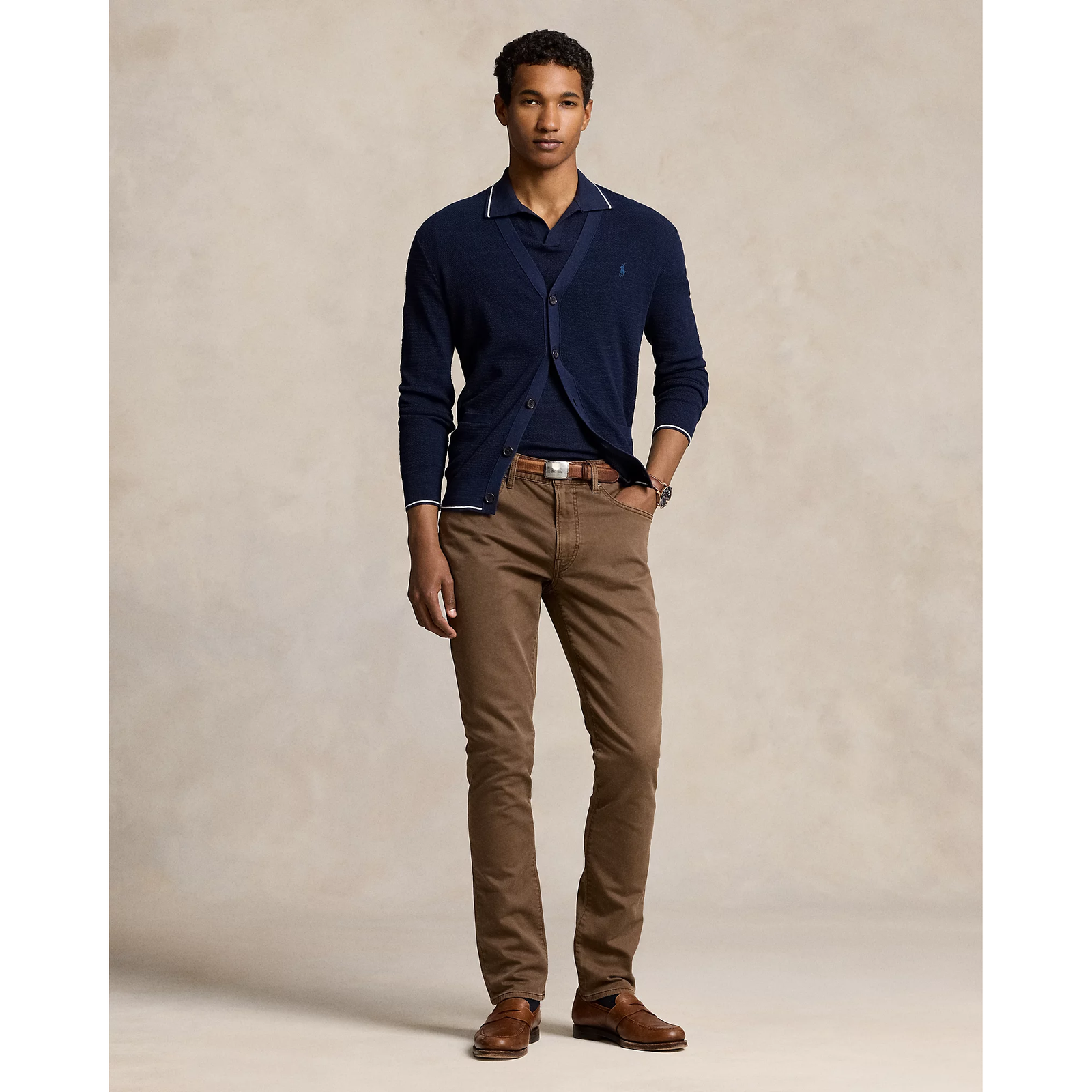 POLO RALPH LAUREN  SULLIVAN SLIM KNITLIKE CHINO TROUSER