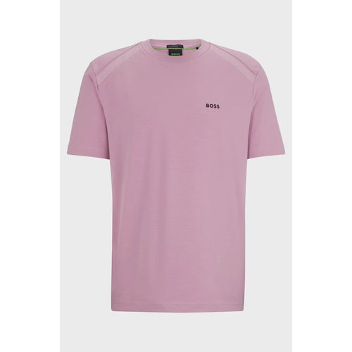 Load image into Gallery viewer, BOSS STRETCH-COTTON T-SHIRT WITH CREW NECKLINE AND LOGO DETAIL
