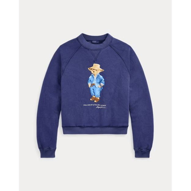 RALPH LAUREN Polo Bear Oversize Fleece Crewneck