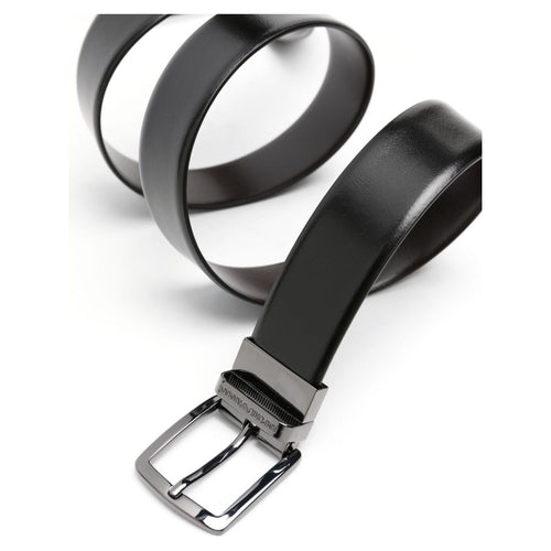 Load image into Gallery viewer, EMPORIO ARMANI smooth-grain leather belt
