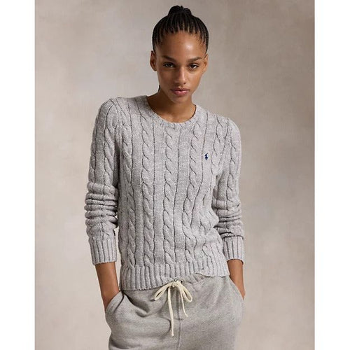 Load image into Gallery viewer, RALPH LAUREN Cable-Knit Ragg Cotton Crewneck Jumper
