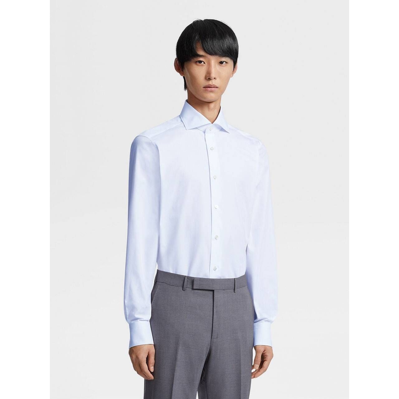 ZEGNA WHITE TROFEO™ COTTON SHIRT