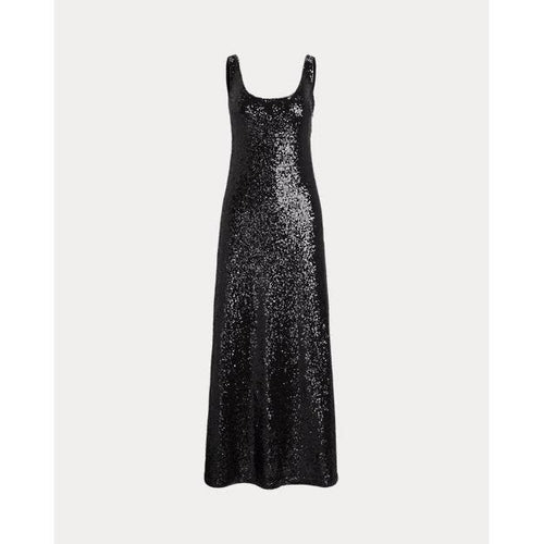 Load image into Gallery viewer, RALPH LAUREN Sequinned Scoopneck Dress
