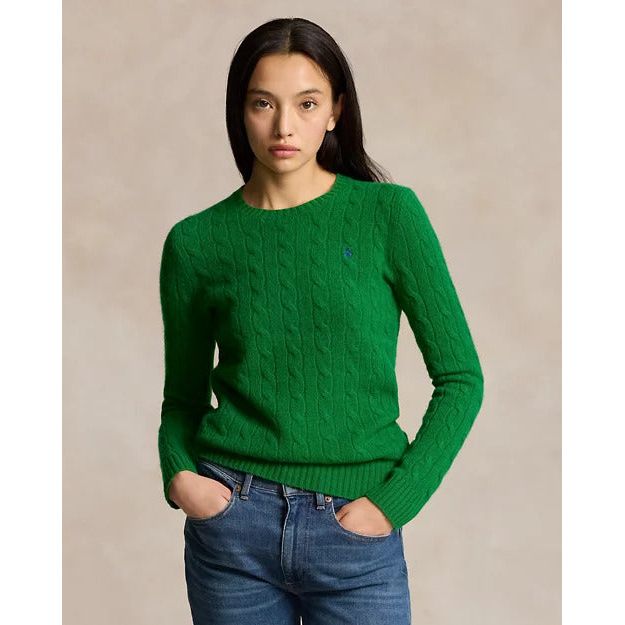 RALPH LAUREN Cable-Knit Wool-Cashmere Jumper