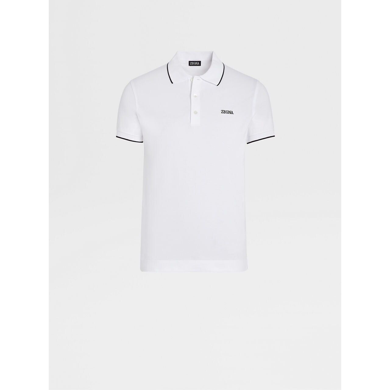 ZEGNA STRETCH COTTON POLO SHIRT