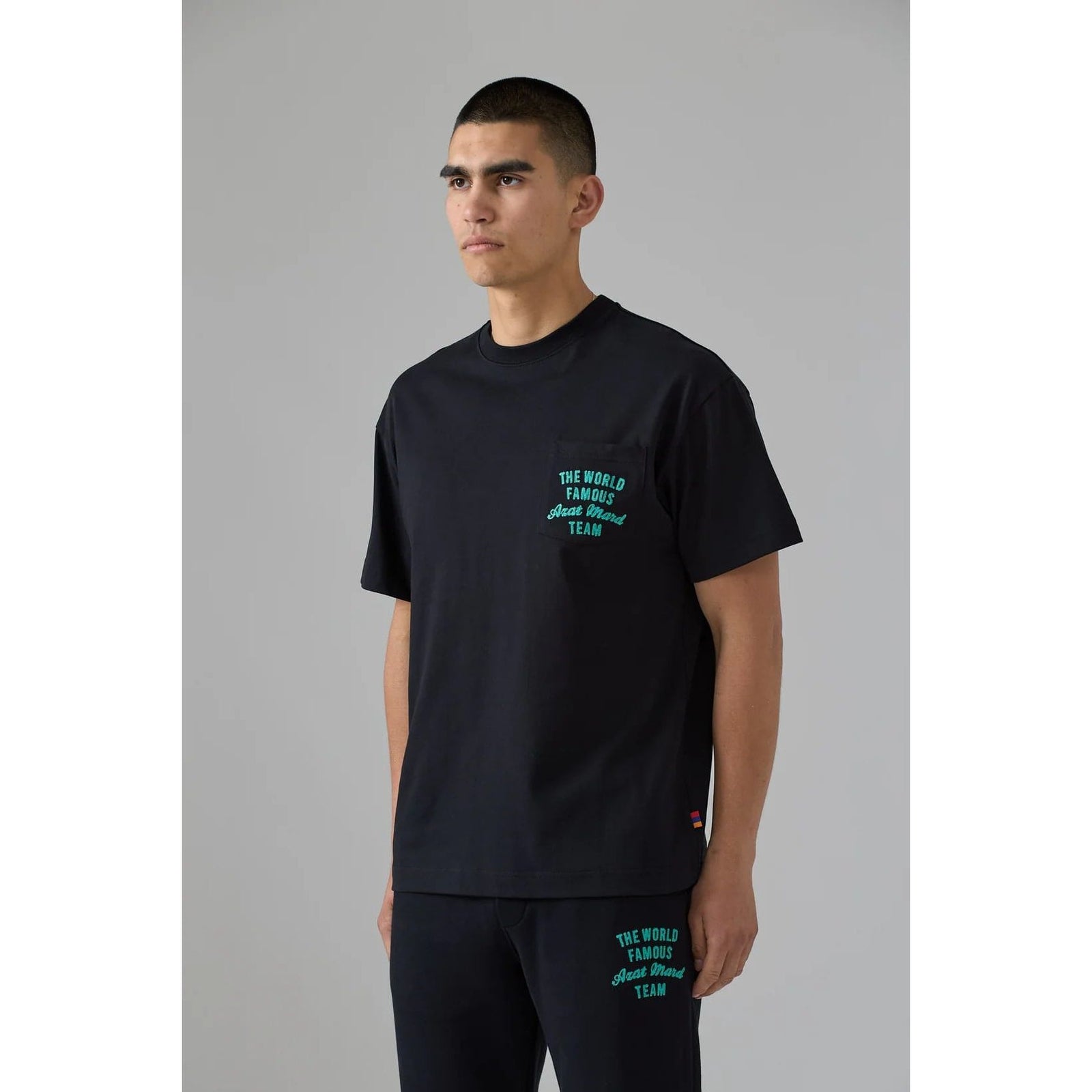 AZAT MARD WORLD FAMOUS AZAT MARD TEAM BLACK T-SHIRT