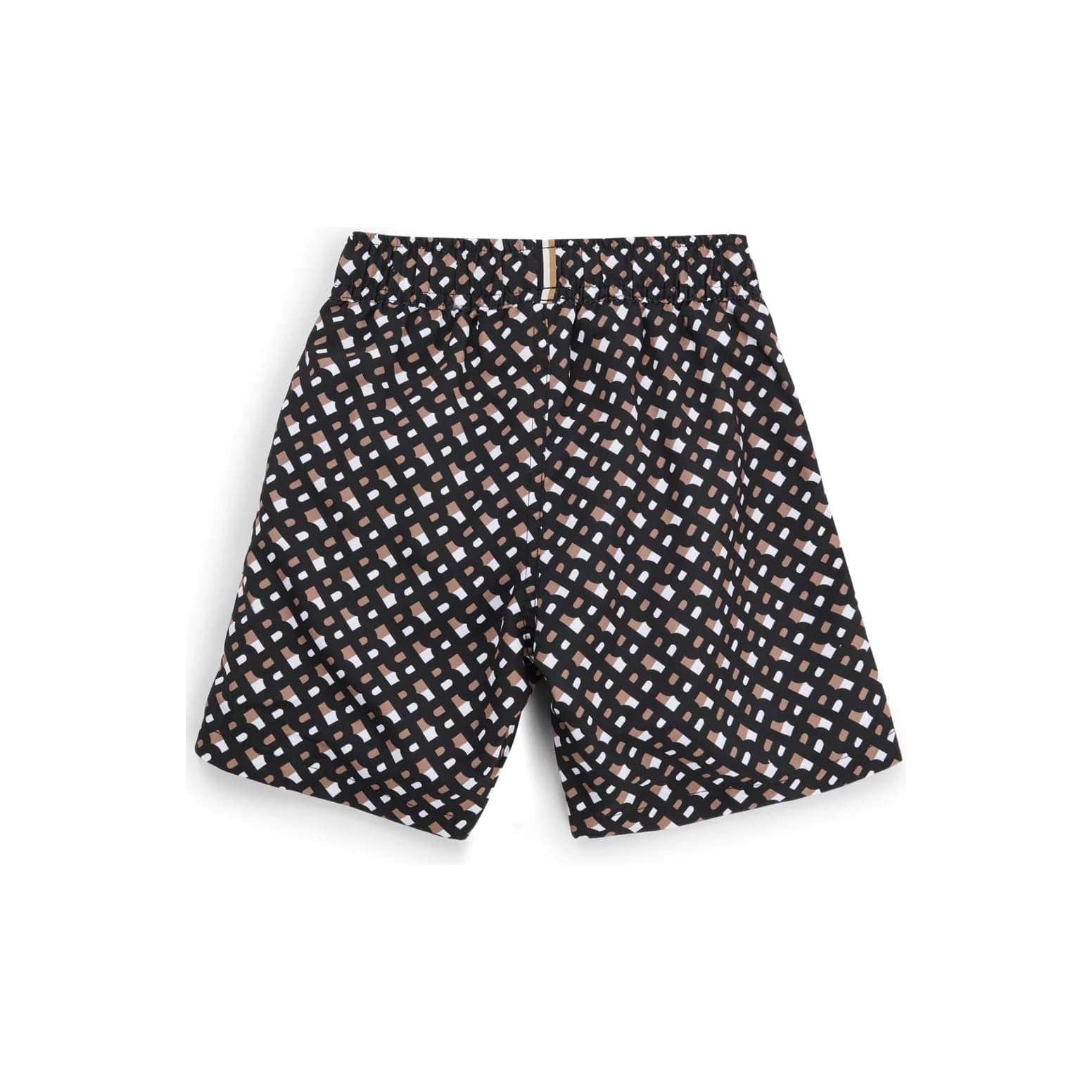 BOSS KIDS KIDS' MONOGRAM SWIM SHORTS IN QUICK-DRYING FABRIC - Yooto