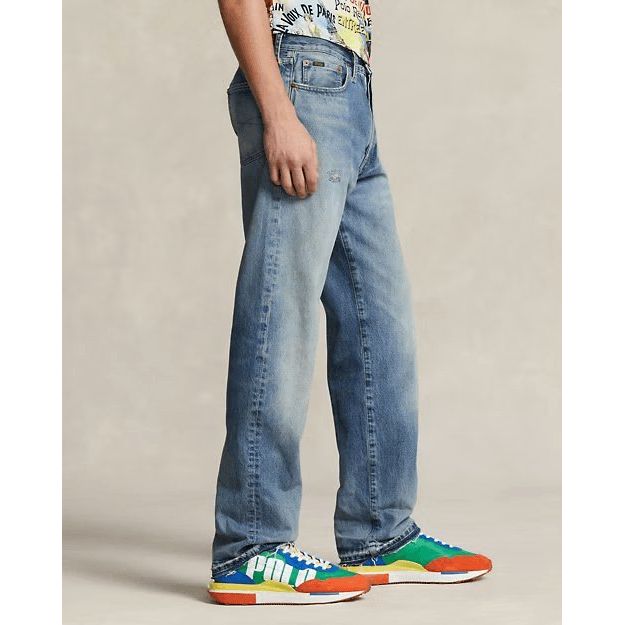 RALPH LAUREN Heritage Straight Distressed Jean