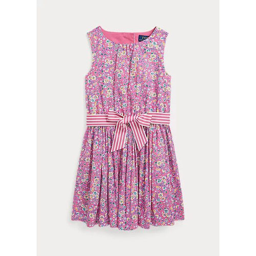 Load image into Gallery viewer, POLO RALPH LAUREN FLORAL COTTON POPLIN DRESS - Yooto
