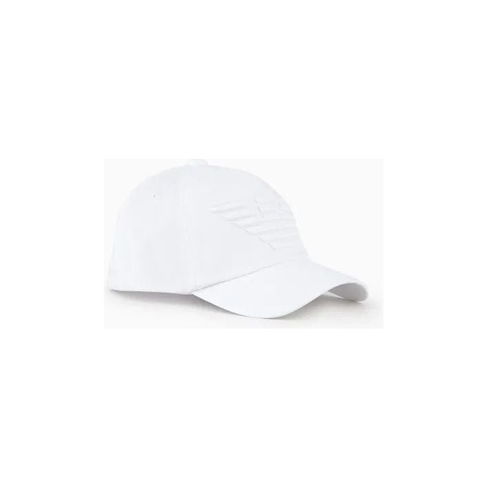 EMPORIO ARMANI BASEBALL CAP WITH EMBROIDERED OVERSIZED EAGLE