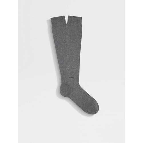 Load image into Gallery viewer, ZEGNA GREY COTTON BLEND SOCKS
