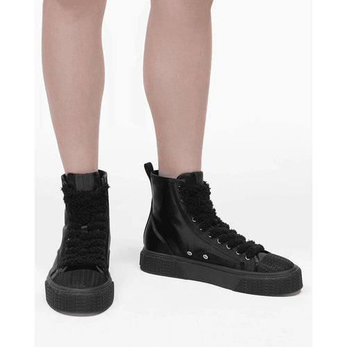 Load image into Gallery viewer, Marc Jacobs THE HIGH
TOP SATIN SNEAKER
