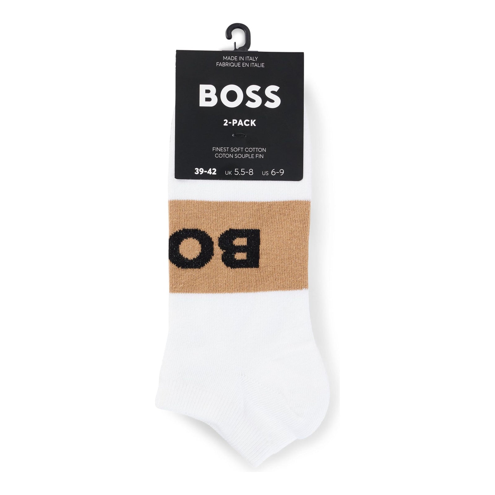 BOSS ANKLE SOCKS WITH LOGO DETAILS IN A PACK OF TWO - Yooto