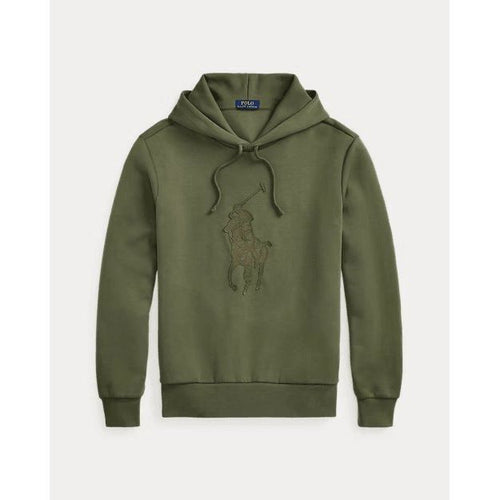 Load image into Gallery viewer, RALPH LAUREN Leather-Pony Double-Knit Hoodie
