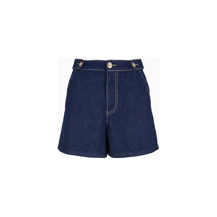 EMPORIO ARMANI RINSE COMFORT DENIM SHORTS - Yooto