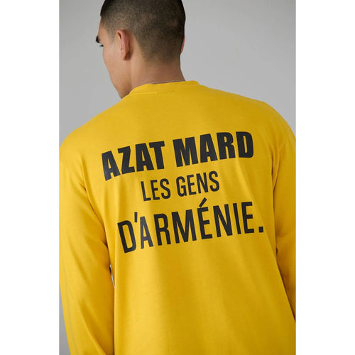 Load image into Gallery viewer, AZAT MARD YELLOW LES GENS LONG SLEEVE T-SHIRT - Yooto
