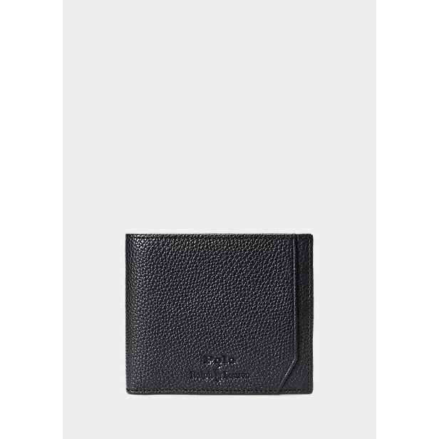 POLO RALPH LAUREN PEBBLED LEATHER BILLFOLD WALLET - Yooto