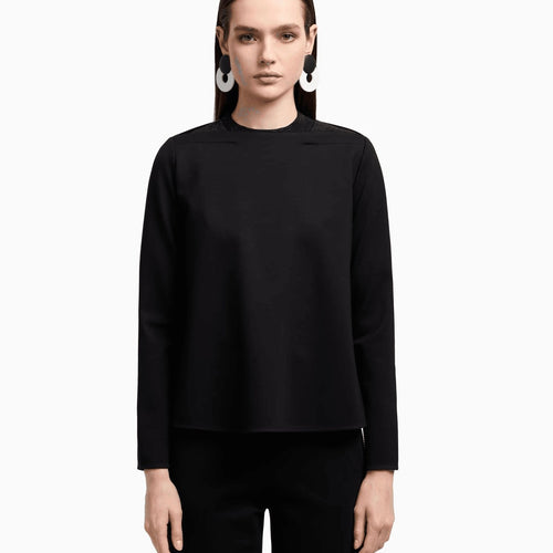 Load image into Gallery viewer, EMPORIO ARMANI Interlock jersey sweatshirt with micro-stud inserts
