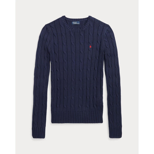 Load image into Gallery viewer, RALPH LAUREN Cable-Knit Cotton Crewneck Jumper
