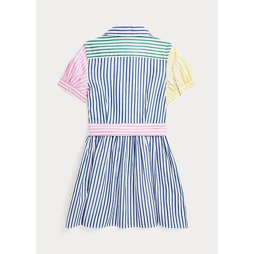 Load image into Gallery viewer, POLO RALPH LAUREN STRIPED COTTON FUN SHIRTDRESS - Yooto
