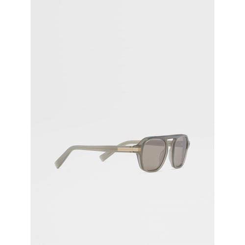 Load image into Gallery viewer, ZEGNA GREEN AURORA II ACETATE SUNGLASSES
