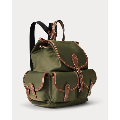 Load image into Gallery viewer, RALPH LAUREN Leather-Trim Nylon Bellport Backpack
