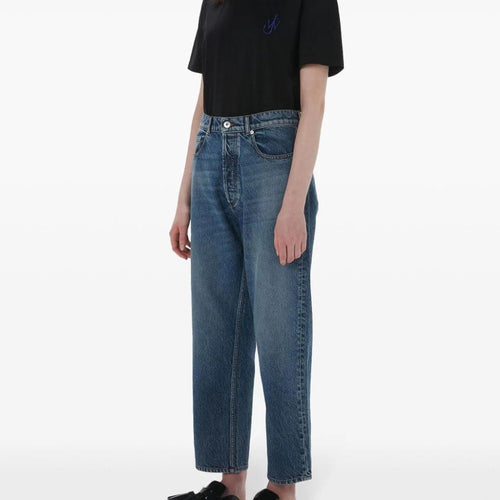 Load image into Gallery viewer, JW Anderson cropped straight-leg jeans
