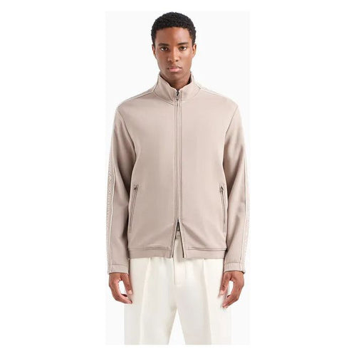 Load image into Gallery viewer, EMPORIO ARMANI DOUBLE-JERSEY FULL-ZIP SWEATSHIRT WITH LOGO TAPE - Yooto
