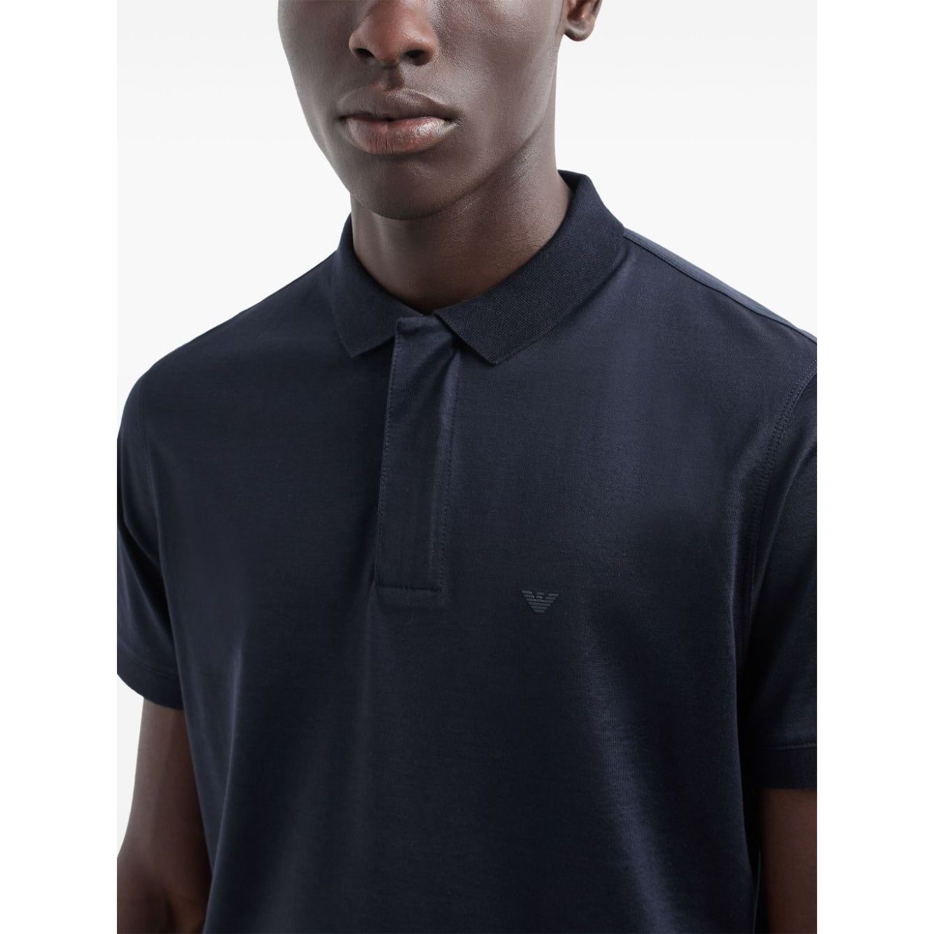 EMPORIO ARMANI rubberised-logo polo shirt