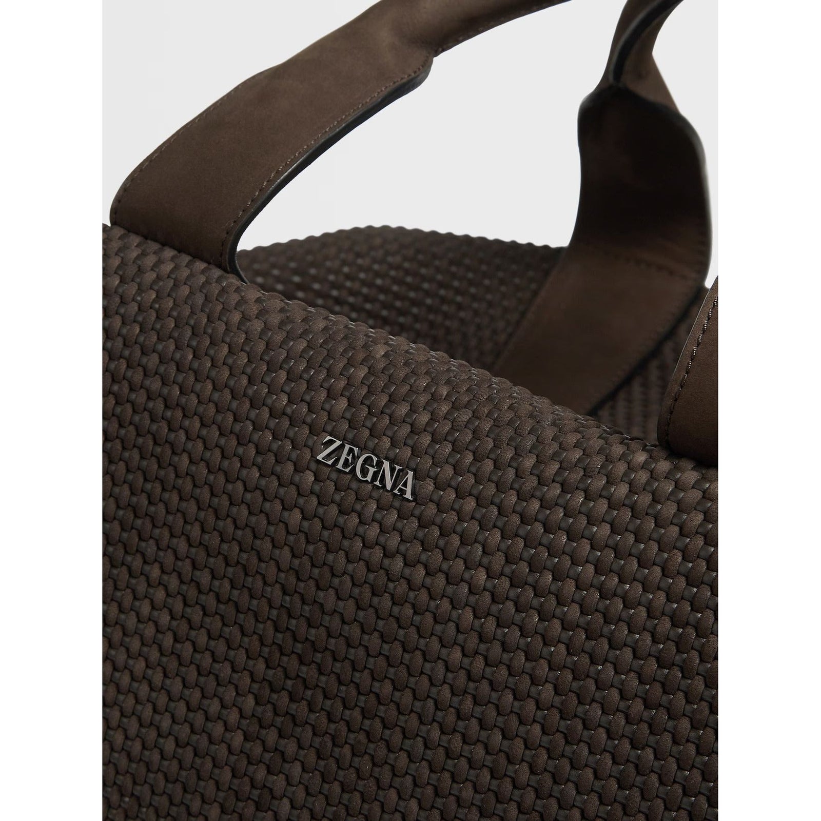 ZEGNA Dark Brown PELLETESSUTA™ Nubuck Holdall