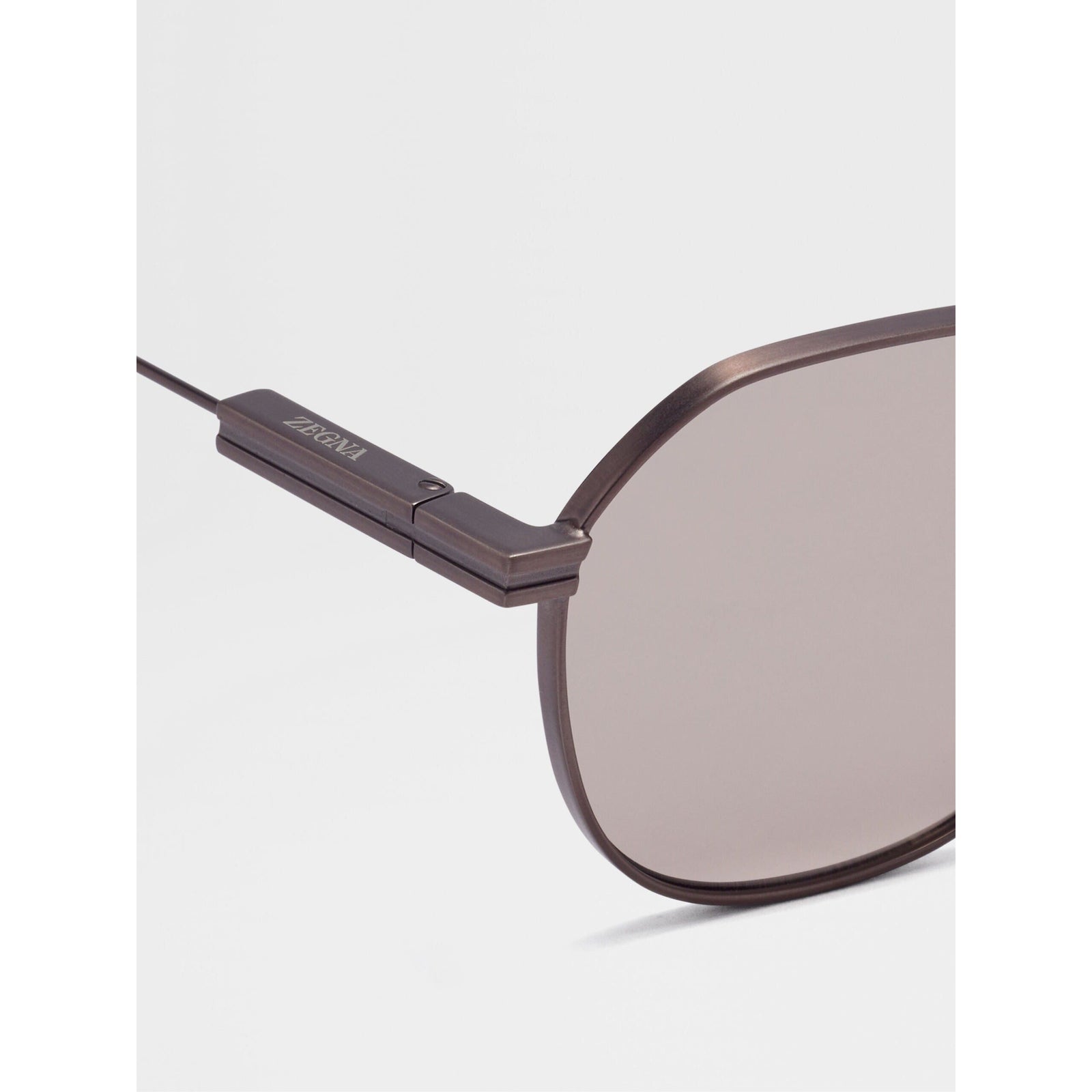 ZEGNA ANTIQUED FOLIAGE METAL SUNGLASSES